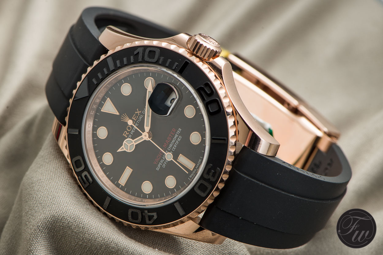 Hands-On – Rolex Yachtmaster Ref. 116655 Everose And Its Oysterflex ...